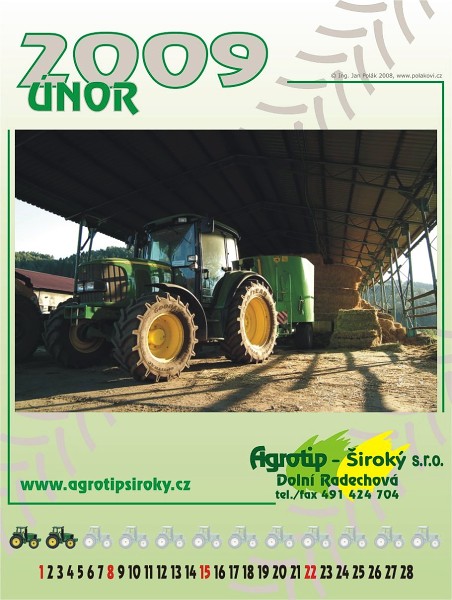 Kalendář Agrotip Široký 2009