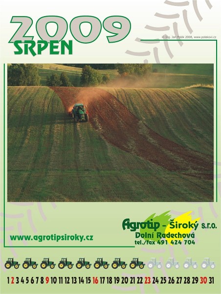 Kalendář Agrotip Široký 2009