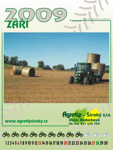 Kalendář Agrotip Široký 2009